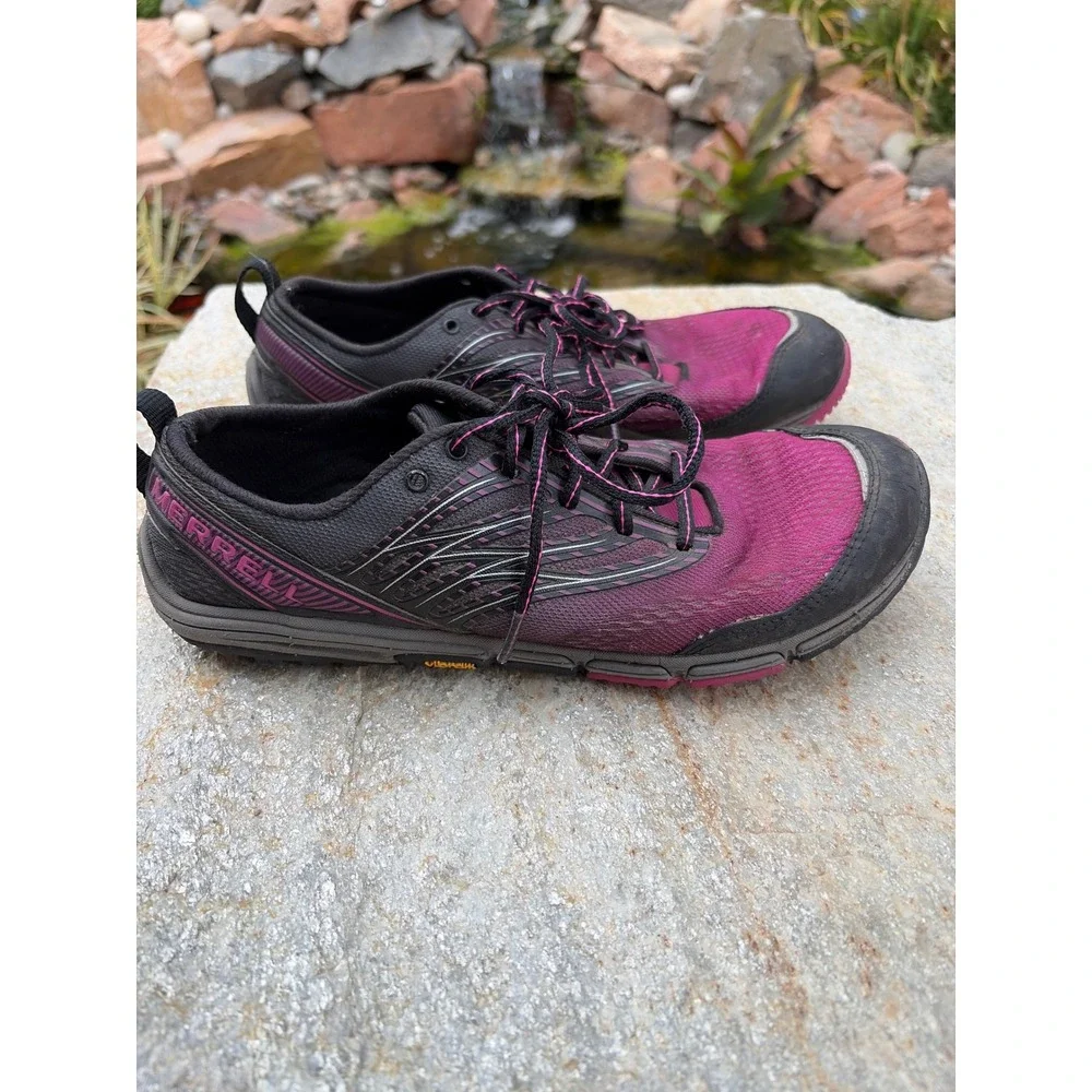 Merrell Bare Access Arc 3 Womens 9.5 Trail Running Shoes Pink Black   Vibram